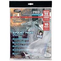 Ultra Pro Platinum Hologram 9-Pocket Pages Refill - 11-Holes (10-Pack)