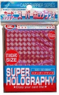 KMC Card Barrier - Super Holography - Red (60-Pack)