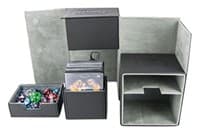Twin Flip 'n' Tray Deck Case - Black (Classic) (Holds 160+)