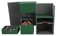 Twin Flip 'n' Tray Deck Case - Green (Classic) (Holds 160+)
