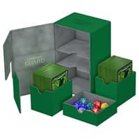 Twin Flip 'n' Tray Deck Case - Green (Holds 160+)