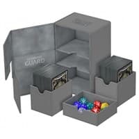 Twin Flip 'n' Tray Deck Case - Grey (Holds 160+)