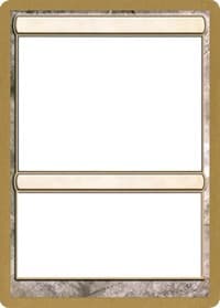 2004 World Championship Blank Card