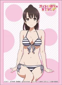 Bushiroad Sleeve Collection HG Vol.1481: How to Raise a Boring Girlfriend Flat - Megumi Kato (Swimsuit) (60-Pack)