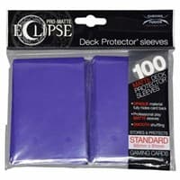 PRO-Matte Eclipse Standard Deck Protector Sleeves - Royal Purple (Classic) (100-Pack)
