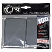 PRO-Matte Eclipse Standard Deck Protector Sleeves - Smoke Grey (Classic) (100-Pack)