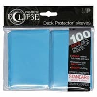 PRO-Matte Eclipse Standard Deck Protector Sleeves - Sky Blue (Classic) (100-Pack)