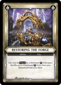 Restoring the Forge (Unclaimed)