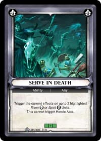 Serve in Death (Claimed)
