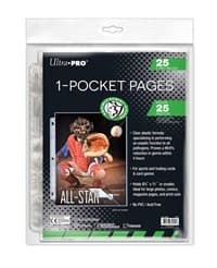 Ultra Pro 1-Pocket Antimicrobial Pages 8.5" x 11" (25-Pack)