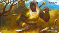 Magic Grand Prix 2018 Playmat: Brussels - Leonin Warleader