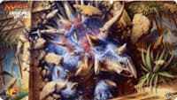 Magic Grand Prix 2018 Playmat: Santiago (Version 2) - Siegehorn Ceratops