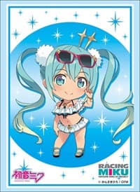 Bushiroad Sleeve Collection HG Vol.1705: Vocaloid - Racing Miku Ver.2018 "Thai Support Nendoroid Ver." (60-Pack)