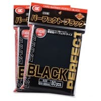 KMC Perfect Size Sleeves - Black (80-Pack)
