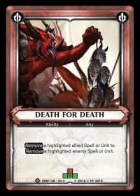 Death for Death (Unclaimed)