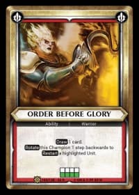 Order Before Glory (Unclaimed)