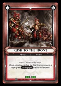 Rush to the Front (Claimed)