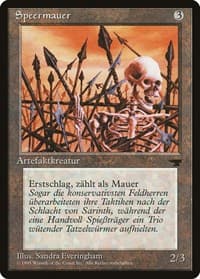 Wall of Spears (German) - "Speermauer"