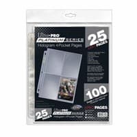 Ultra Pro Platinum Hologram 4-Pocket Pages - 3-Holes (25-Pack)
