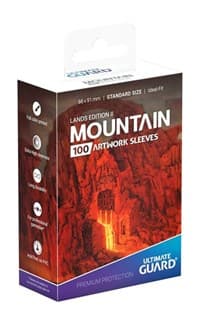Lands Edition II Standard Size Artwork Sleeves - Mountain (100-Pack)
