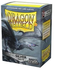 Dragon Shield Non-Glare Matte Silver Sleeves (100-Pack)