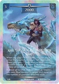 Ash, the Glacial Sorcerer (Rainbow Metal)