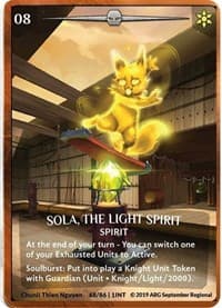 Sola, the Light Spirit (Bronze Metal) (ARG September 2019 Regional)