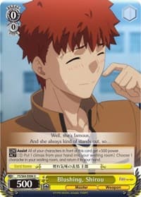 Blushing, Shirou