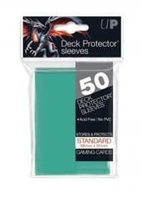 Standard Sized Deck Protector Sleeves - Aqua (50-Pack)