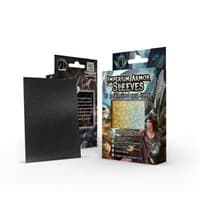 Imperium Armor Sleeves Illusion Effect: Sandstorm - Obsidian Black (60-Pack)
