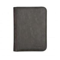 Suede Collection Zippered 4-Pocket Premium PRO-Binder - Jet