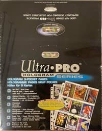 Ultra Pro Platinum Hologram Secure Standard 9-Pocket Pages with Write-On Strip- 11-Holes (100-Pack)