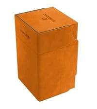 GameGenic Watchtower Convertible Deck Box - Orange (Holds 100+)