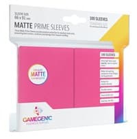 GameGenic Matte Prime Sleeve - Standard Size - Pink (100-Pack)