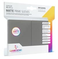 GameGenic Matte Prime Sleeve - Standard Size - Dark Gray (100-Pack)