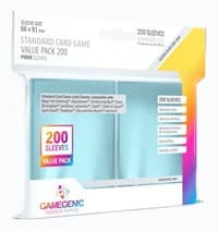 GameGenic Prime Standard Card Game Value Pack - Clear (200-Pack)