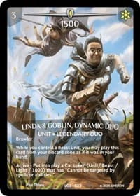 Linda & Goblin, Dynamic Duo (Full Art)