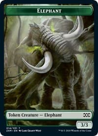 Elephant // Wurm (029) Double-Sided Token
