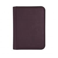 Suede Collection Zippered 4-Pocket Premium PRO-Binder - Amethyst