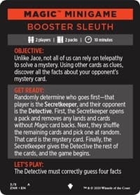 Magic Minigame: Booster Sleuth
