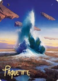 Flooded Strand Art Card (Gold-Stamped Signature)