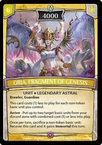 Oria, Fragment of Genesis