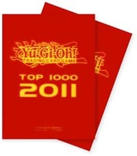 Top 1000 (2011) Card Sleeves for Yu-Gi-Oh! - Red (80-Pack)