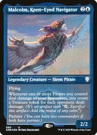 Malcolm, Keen-Eyed Navigator (Foil Etched)