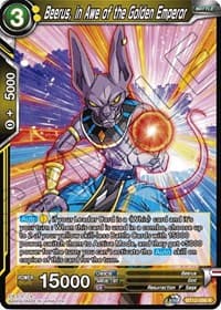 Beerus, in Awe of the Golden Emperor