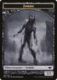 Zombie // Golem Double-Sided Token