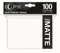 PRO-Matte Eclipse Standard Deck Protector Sleeves - Arctic White (100-Pack)