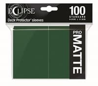 PRO-Matte Eclipse Standard Deck Protector Sleeves - Forest Green (100-Pack)