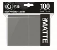 PRO-Matte Eclipse Standard Deck Protector Sleeves - Smoke Grey (100-Pack)