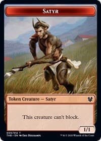 Satyr // Goblin Construct Double-sided Token (Challenger 2021)